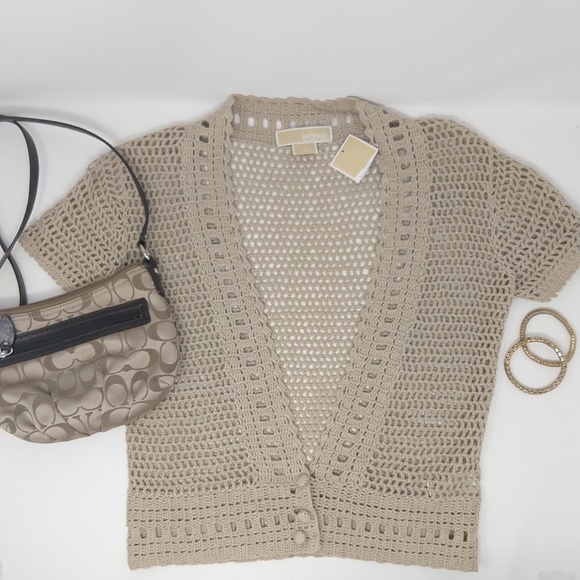 Michael Kors Sweaters - NWT Michael Kors Cardigan Size M